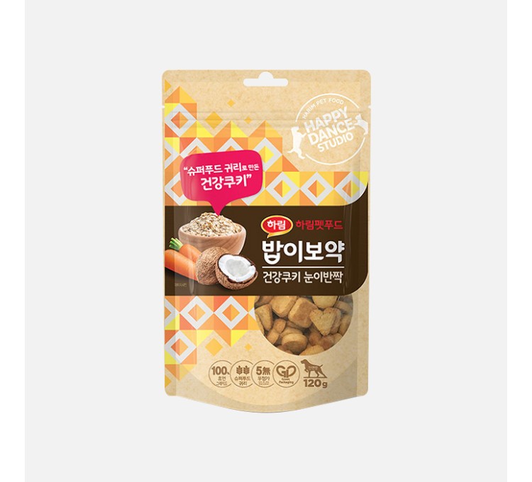 하림펫푸드 밥이보약 건강쿠키 눈이반짝 120g