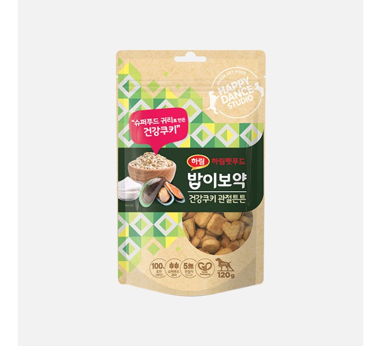 하림펫푸드 밥이보약 건강쿠키 관절튼튼 120g