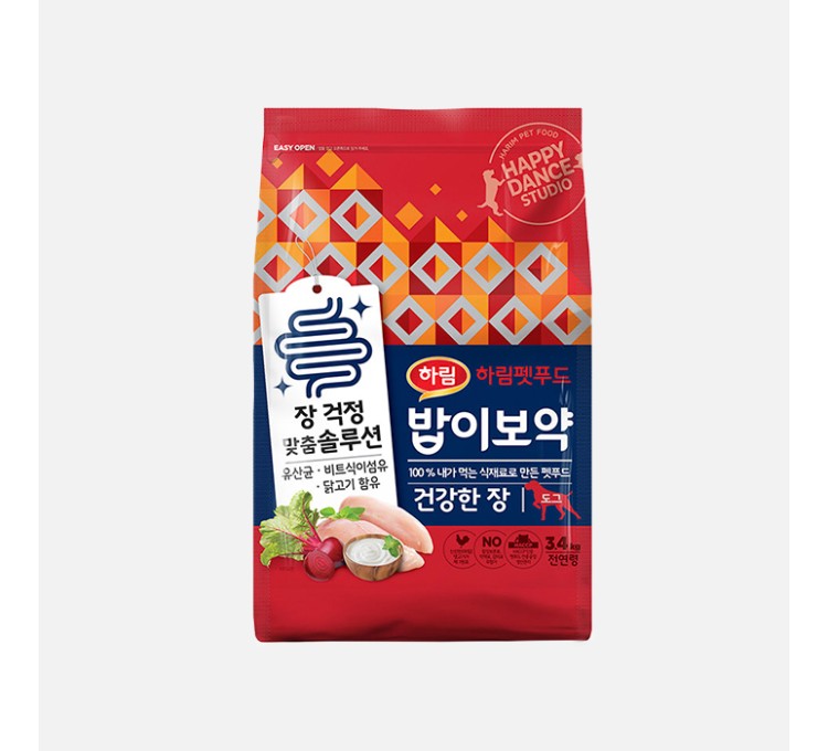 하림펫푸드 밥이보약 독 건강한 장 (3.4kg/6.8kg)