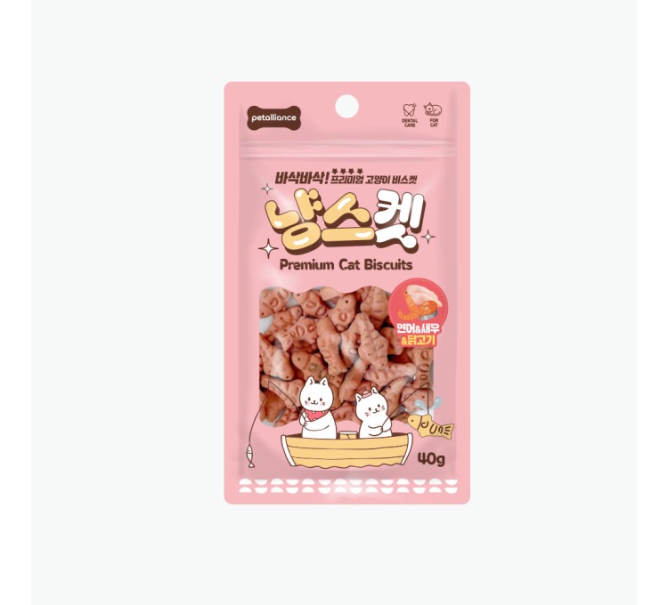 냥스켓 연어&새우&닭고기 40g 모아보기
